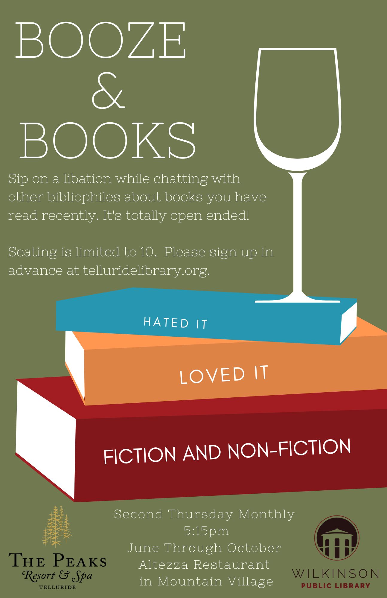 Booze and Books Poster